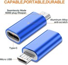 Jxmox Usb C To Micro Usb Adapter   4-pack  Type C Female To Micro Usb Male Conve