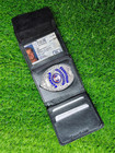 Leather Police Security Shield Badge Credit Card Id Holder Bifold Men s Wallet