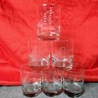 Javit Crystal By Leonard Clipper Collection Etched Ship Rocks 6 Glasses 14oz