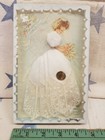 Vintage Treasure Masters Bride Wedding Bridal All Linen Lace Handkerchief W  Box