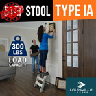 2ft Aluminum Step Stool 300lb Heavy Duty Folding Ladder Type Ia Industrial