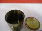 Rare  Antique Brass Empty Objective Canister Microscope London As Pic  87-ft-49