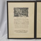 Pair Of Reproduction 1700 s Sheet Music Debtors Welcome To Their Brother Framed