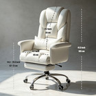 Premium Executive Office Chair  High-density Cushion   Adjustable Backrest