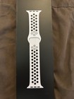 Sealed   Genuine Apple Watch Nike Sport Band 45mm Pure Platinum Black New 