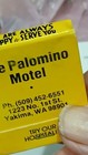 The Palomino Motel Yakima  Wa Matchbook Unstruck Vtg