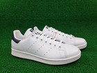 Adidas Originals Stan Smith Leather Sneakers Core White Navy Men   s Size 11 New