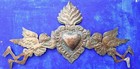 Rustic Mexican Tin Sacred Heart Day Of The Dead Angels Wall Hanging Mexico