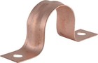 Lot Of 100 1 2   od 5 8  two Hole Copper Fitting Pipe Tube Strap  Plumbing