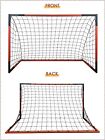6 x4  Set Of 2 Soccer Goal  Steel Frame Goal heavy Duty Metal Soccer Goals
