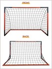 6 x4  Soccer Goal  Steel Frame Goal heavy Duty Metal Soccer Goals