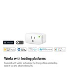 Eve Energy  matter  2 Pack     Smart Plug  App And Voice Control  100  White 