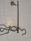 Antique Hanging Scale Iron Blacksmith Farm Scale Balance Counterweight