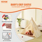 Vevor Kids Play Tent Teepee Tent For 1-5 Years Old Toddler Tent With Mat Balls