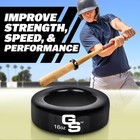 Gosports Baseball And Softball Bat Weight - 16 Oz Donut 16 Oz  Black