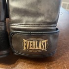 Everlast Brown Leather Boxing Bag Gloves Open Thumb Hook   Loop Strap L xl