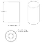 Set Of 20 Abs Plastic Lug Nut Covers 33mm By 4 Inch - Chrome 33mm By 4 Inch
