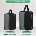 Travel Toiletry Bag Small Dopp Kit For Men Skincare Black