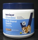Glandex Anal Gland Support For All Dogs 60 Soft Chews Peanut Butter Flavor 2027 