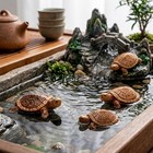 5pcs Turtle Ornament Set For Aquarium Fish Tank Decoration And Home Styling