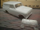 Vintage Resin Ho Slot Car Scale International Scout Body  T-jet Mounts
