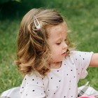 Lawie 100 Pack 6 Cm Silver Blank Snap Metal Hair Clips 2 5 Inch Small Plain B   