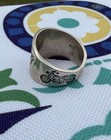 Harley Davison Silver 925 Ring Engraved    motor Davidson An American Legend    Sz 9