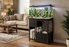 20-29 Gallon Fish Tank Stand With Power Outlet Metal And Wood Aquarium Stand