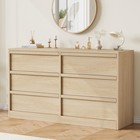     6 Drawer Dresser Large Modern Storage Cabinet Chest Of Drawers For Bedroom
