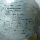 Vintage 1960s Replogle Moon Globe 6 Inch Meredith Corp Lunar Pre Apollo 11 Stand