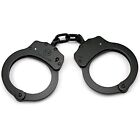 Double Lock Steel Police Edition Professional Grade Handcuffs Black