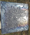 Sale Antique Iridescent Victorian Ceiling Tin Tile Fleur De Li  Flowers Shabby