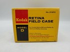 Vintage Rare Kodak Field Case Model D  box Only  For Kodak Retina Iii S Reflex S