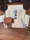 Klein Tools 5178 Leather Tool Pouch Usa Electrician W belt Holster Vintage Used