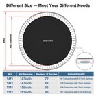 12ft-15ft Trampoline Mat W  Spring Tool trampoline Safety Enclosure Net 6 8poles