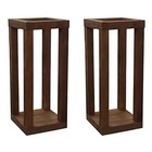 2 Sets 12  Rustic Wedding Table Decoration Farmhouse Decor Wooden Candle 