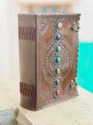Awarded Large Safe Leather Seven Stone Brown Journal Classic New Blank Diary