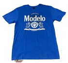 New Modelo Cerveza Beer Logo Blue Men s Vintage T-shirt