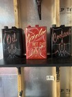 Custom Painted Gas Cans And Fluid Funnel