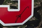 Allen Iverson Signed 76ers 1996-97 Camo Mitchell   Ness Swingman Jersey Psa