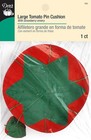 Dritz 4  Large Tomato Pin Cushion With Strawberry Emery  1 Count  Red 