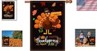 Durable Thanksgiving Flag 28x40 Inches - Festive Double-sided Turkey Design