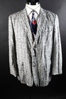 Vintage 1950s Wool 3 Button Suit Coat Jacket Blazer Mens Size 44