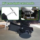 2pcs Rv Waste Water Valve Handles  Water Tank Handles Replacement  Silver