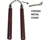 Nanchaku Wooden Golden Handle For Martial Arts- Best Quality - Free Shipping