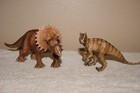 Schleich Am Limes 69 Allosaurus Triceratops Dinosaur Figure Toy D-73527  toteq 