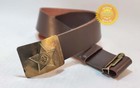 Ussr Army Belt 1991 Brass Buckle Original Dated Soviet Uniform 45  116 Cm