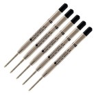  5-pack Bold Black Gel Ballpoint Refills For Parker Pens - Smooth Writing  Bulk 