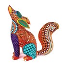 Oaxacan Wood Carving Lauro Ramirez Coyote Mexican Folk Art Alebrije Oaxaca