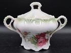 Antique Porcelain 2 Handled Lidded Sugar Bowl  Germany